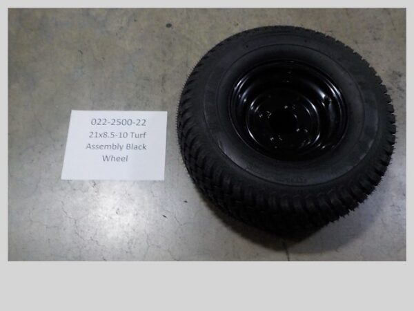 022-2500-22 – 21 – 8.5 – 10 turf assembly Black Wheel