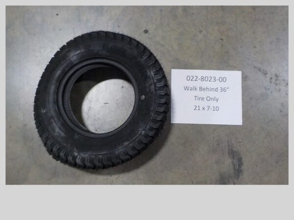 022-8023-00 – – Walk Behind 36″ Tire Only 21 – 7-10 Kenda – 500 Model