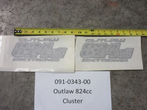 091-0343-00 - Outlaw 824 EFI Cluster 824 efi Back Plat