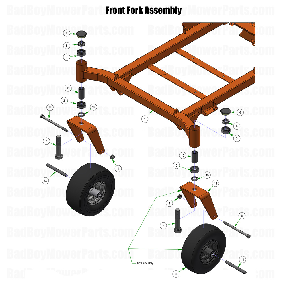 2026 MZ Rambler Front Fork Assembly Part Diagram
