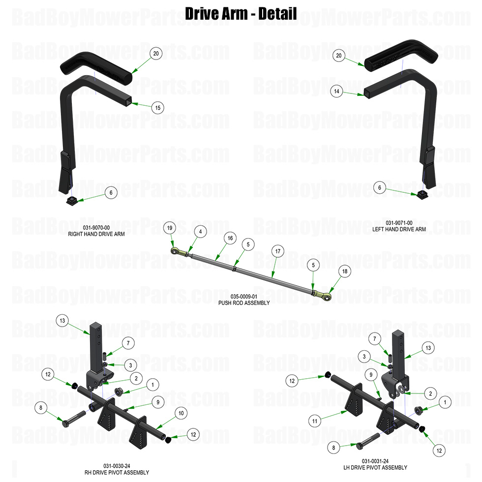 2026 Rebel Drive Arm Detail Part Diagram