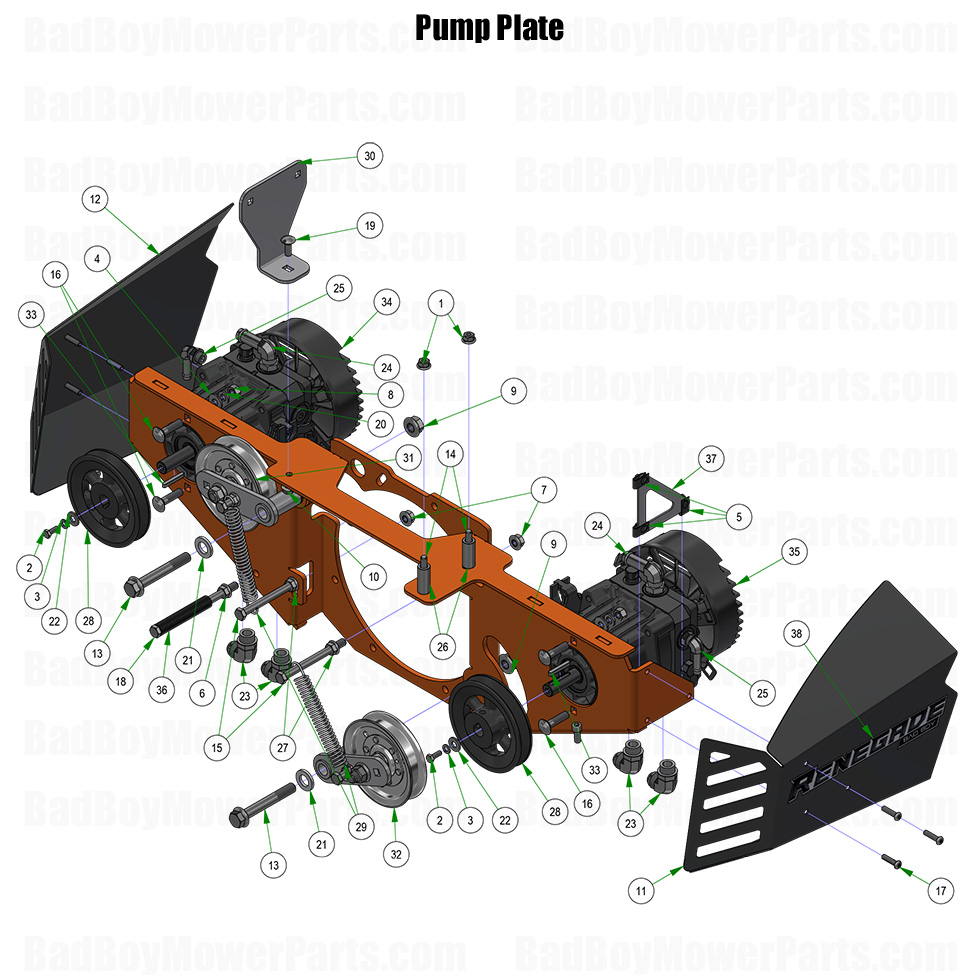 2026 Renegade Diesel Pump Plate Part Diagram
