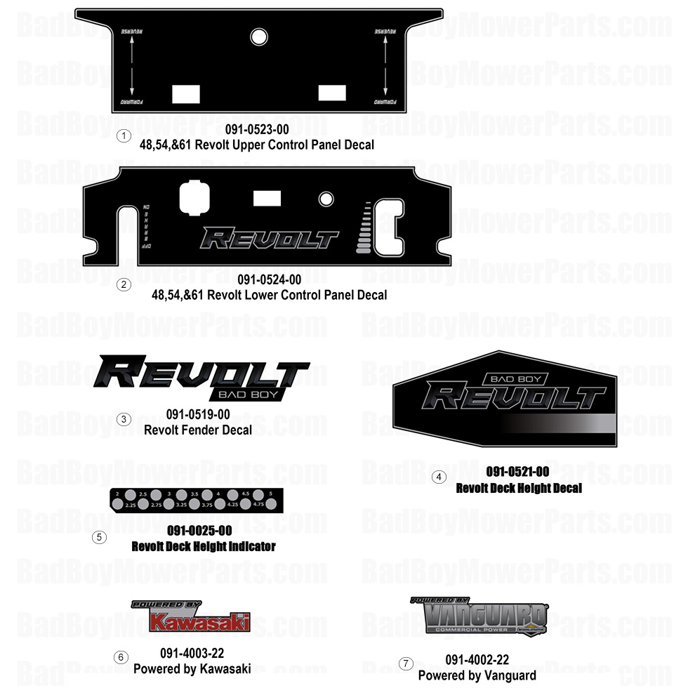 2026 Revolt 48-61 Decal Part Diagram