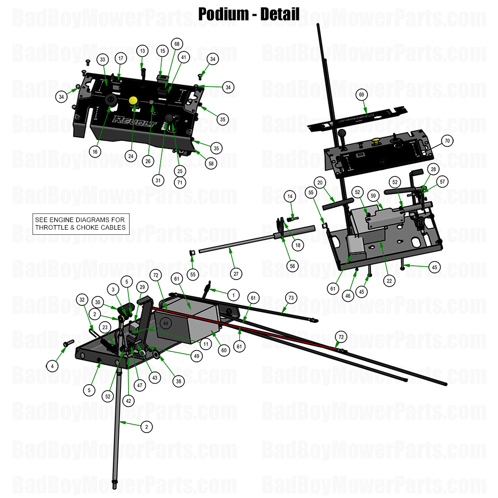 2026 Revolt 48-61 Podium Detail Part Diagram