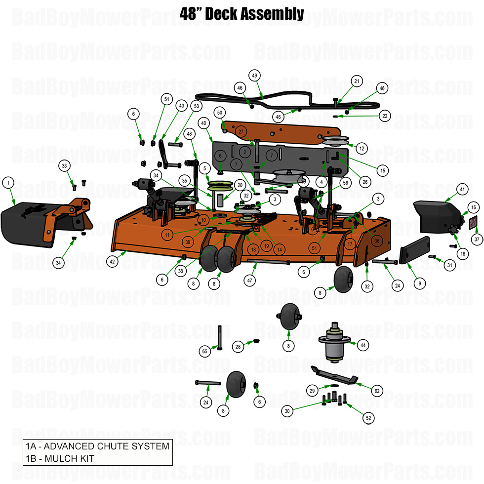 2026 Revolt 48 Inch Deck Assembly Part Diagram