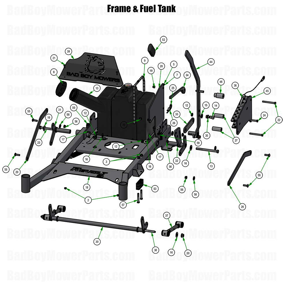 2026 Revolt SD Frame and Fuel Tank Part Diagram