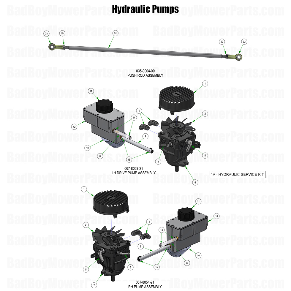 2026 Rogue Hydraulic Pumps Part Diagram
